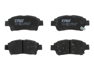 Купить GDB3218 TRW Тормозные колодки передние Ярис (1.0 16V, 1.3 16V, 1.4 D-4D) с звуковым предупреждением износа